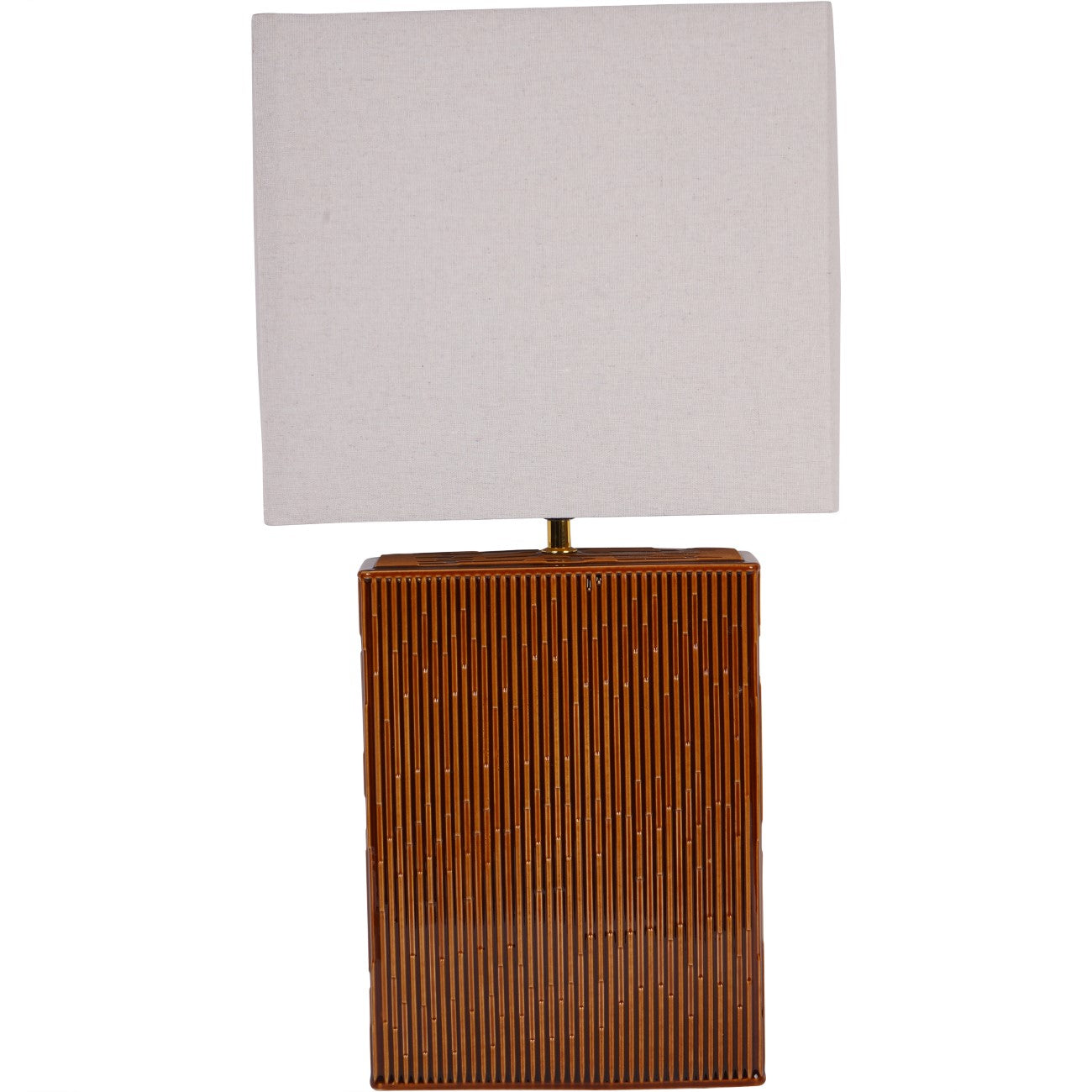 Elk Terracotta Ceramic Square Table Lamp